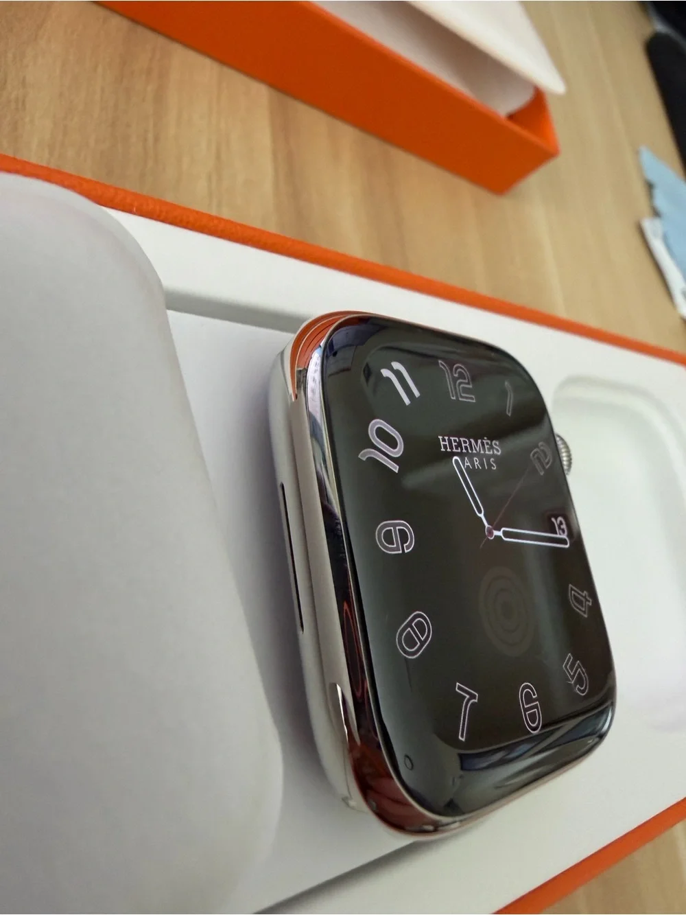 Hermès Apple Watch Series 9 45mm Stainless Steel with Hermes Sport Band